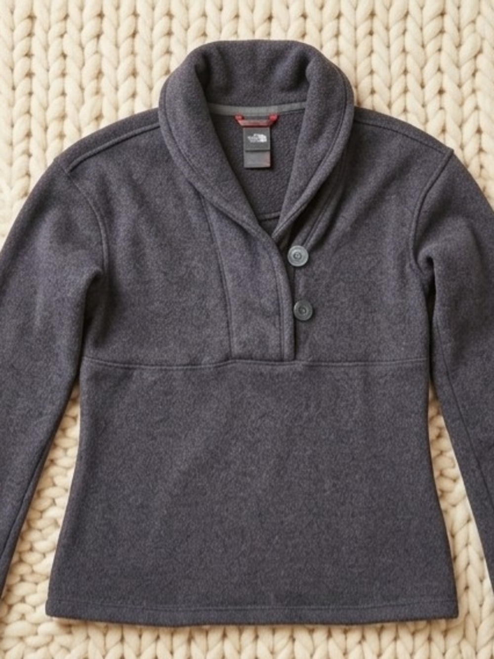 The North Face Women's Charcoal Shawl-Collar Pullover